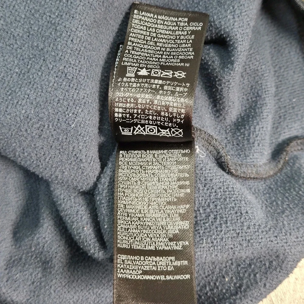 The North Face 1/2 Zip Pullover Zip Breast Pocket Fleece  Slate Blue  Mens  L